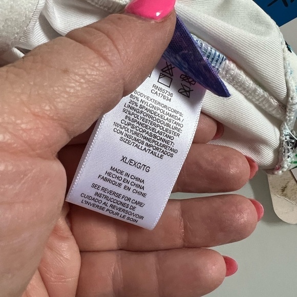 Coco Rave Swimwear XL Cruise Multi Color One Piece Bathing Suit Floral New Beach - Picture 8 of 9